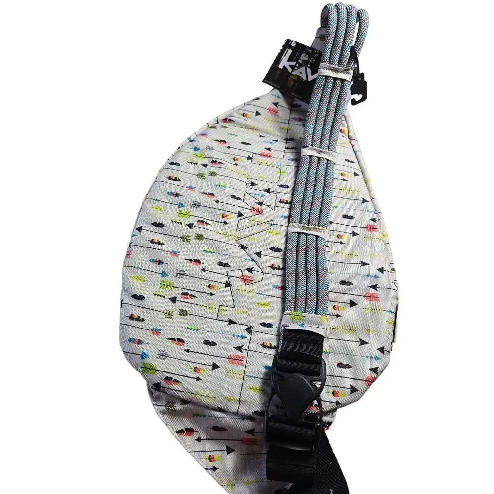 NWT KAVU Original Rope Sling Bag Polyester Crossbody Backpack - Arrow Dynamic